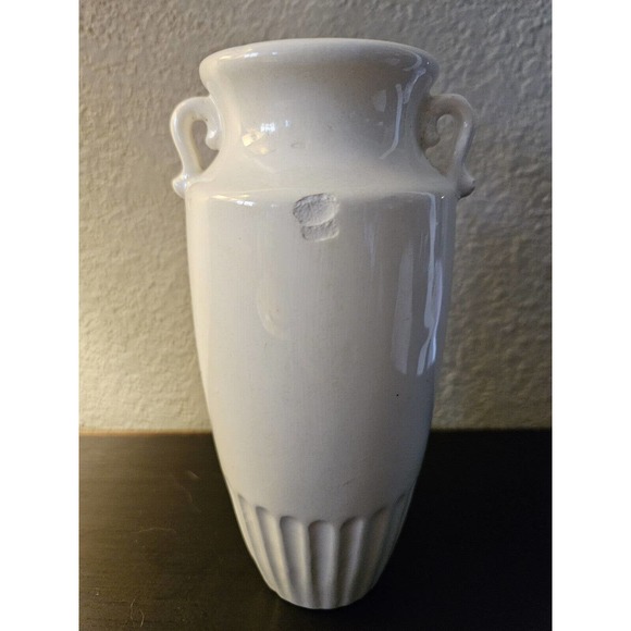 Hand-Painted Flower 3 Leaf Clover Stamp Vase Japan - Picture 5 of 8